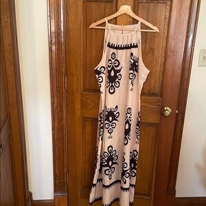 Sleeveless Print Dress XXL